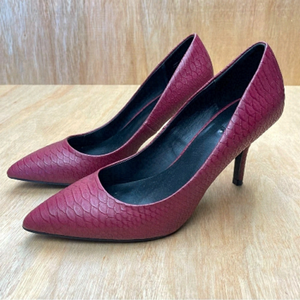 ALDO Maroon Reptile Print Women’s Heels Pumps Size 7